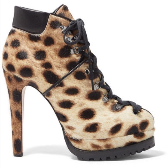 Alaia Shoes - ALAÏA
135 leopard-print calf hair ankle boots